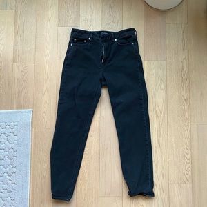 High rise Club Monaco jeans (Black)